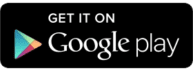 A black and white image of the google play logo.